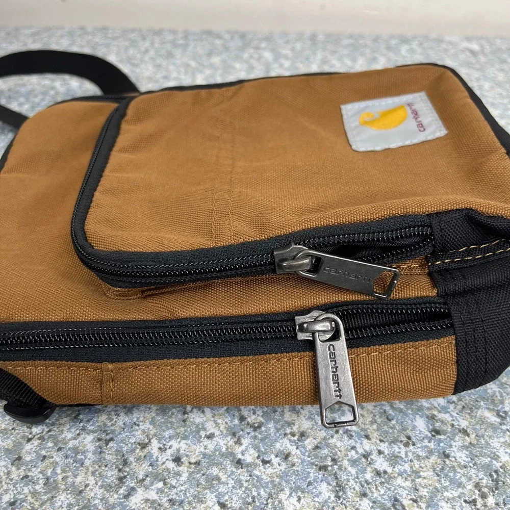 Carhartt Crossbody Zip Bag B000030520199 Brown Canvas Utility Shoulder Bag